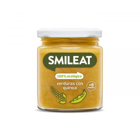 SMILEAT PIURE BIO DE LEGUME CU QUINOA SI ULEI MASLINE, +6 LUNI BIO*