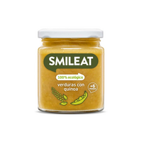 Piure Bio de legume cu quinoa si ulei masline, +6 luni, 230 g, Smileat