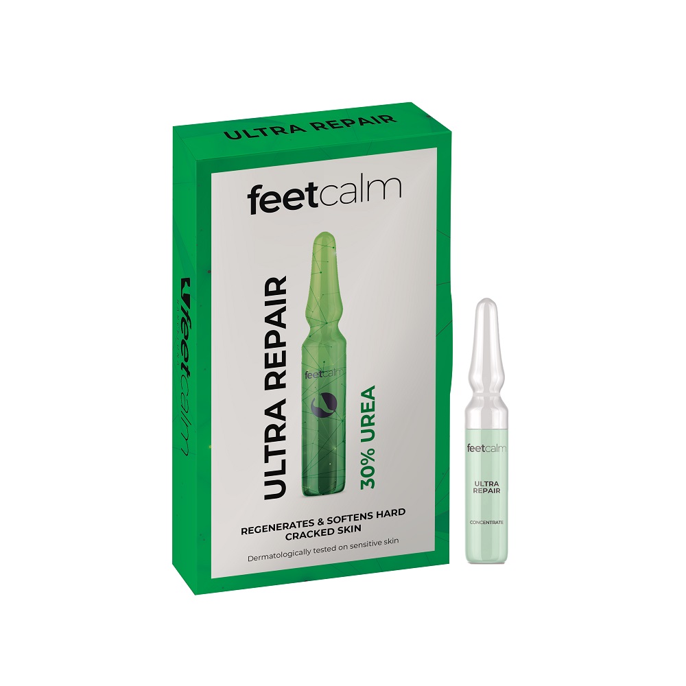 Fiole pentru picioare, 30% Uree, 7 fiole x 2 ml, Feet Calm