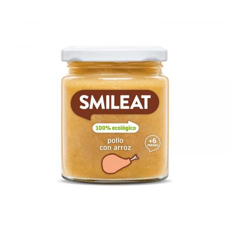 SMILEAT PIURE BIO DE LEGUME CU PUI, OREZ SI ULEI MASLINE, +6 LUNI BIO*