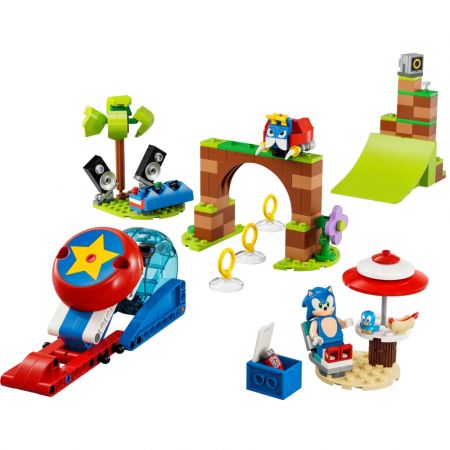 Provocare cu sfera de viteza a lui Sonic Lego Sonic, 6 ani+, 76990, Lego 577846