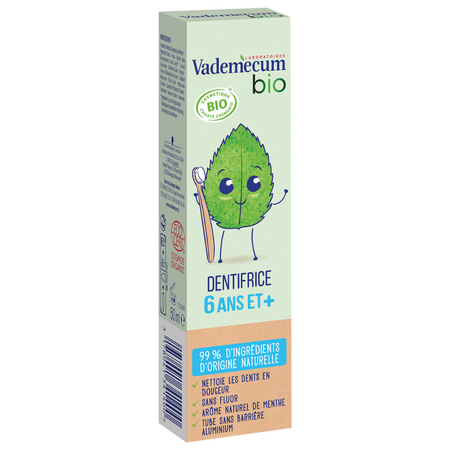 Pasta de dinti pentru copii cu aroma de menta, 6 ani+, 50 ml, Vademecum 578969