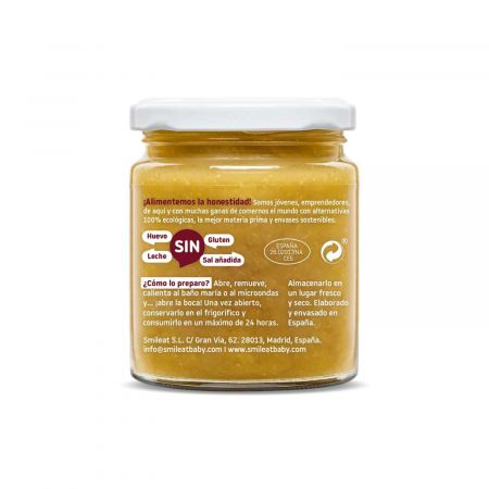 Piure Bio de legume cu vitel si ulei masline, +6 luni, 230 g, Smileat 577976