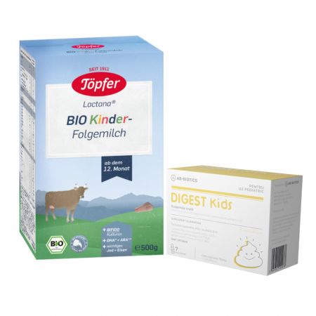 Pachet Topfer Kinder 500 g si Digest Kids 7 flacoane