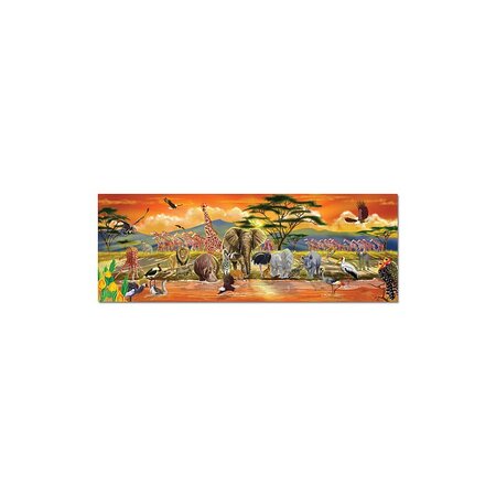 Puzzle de podea Safari, 6 ani+, 100 piese, Melissa&Doug 578273