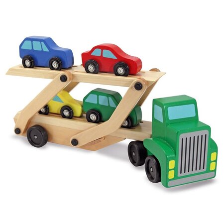 Camion Transportor de Masini, 3 ani, Melissa&Doug 652429