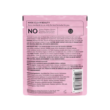 Balsam concentrat pentru netezire Keratin Smooth, 50 ml, Hask 708045