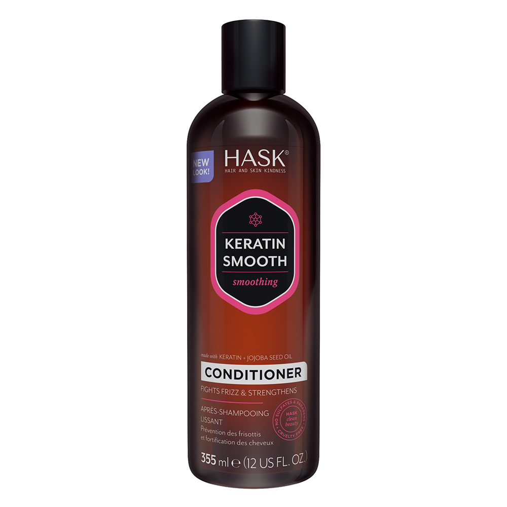 Balsam pentru netezirea parului cu Keratina si ulei de Jojoba Keratin Smooth, 355 ml, Hask