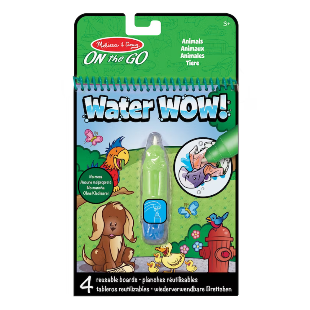 Carnetel de colorat Animale Water Wow, 3 ani +, Melissa&Doug