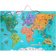 Puzzle Magnetic in Limba Romana Harta Lumii Mare, +3 ani, Bufnitel 578452