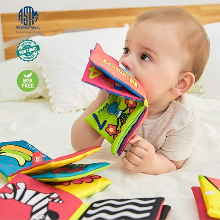 Set de 6 carticele fosnitoare, +0 luni, TopBright 578505