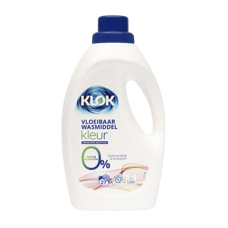 KLOK DETERGENT LICHID RUFE COLORATE, FARA PARFUM 1.485L/27 SPALARI