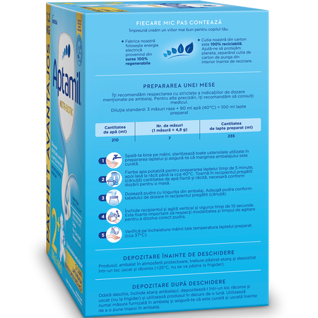 Lapte praf Nutri - Biotik 2+, 2-3 ani, 1200 g, Aptamil 649196