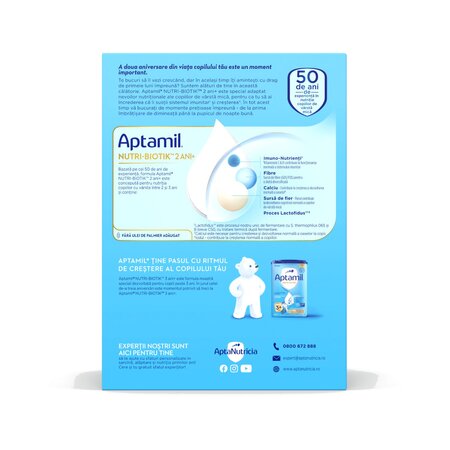 Lapte praf Nutri - Biotik 2+, 2-3 ani, 1200 g, Aptamil 816720