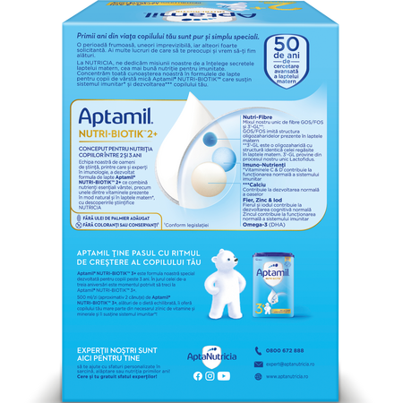 Lapte praf Nutri - Biotik 2+, 2-3 ani, 1200 g, Aptamil 649194