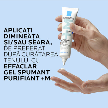 Gel-crema anti-imperfectiuni Effaclar Duo+M, 40 ml, La Roche-Posay 578654