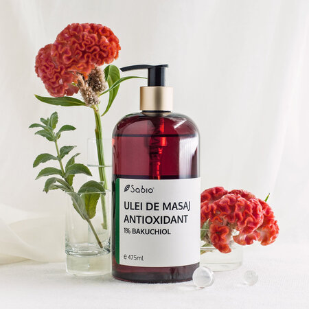 Ulei de masaj antioxidant, 475ml, Sabio 817898