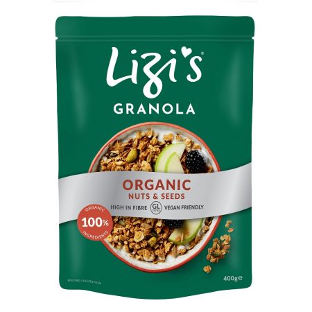 Musli Bio cu nuci si seminte fara gluten, 400 g, Lizi's