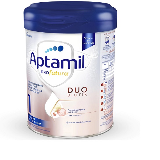 Lapte praf ProFutura DuoBiotik 1, 0-6 luni, 800 g, Aptamil