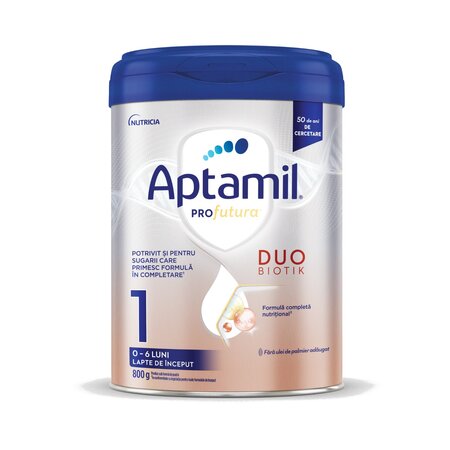 Lapte praf ProFutura DuoBiotik 1, 0-6 luni, 800 g, Aptamil