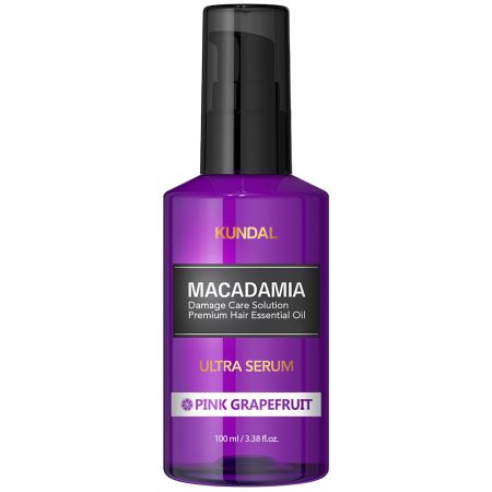 KUNDAL SERUM PENTRU PAR MACADAMIA  AROMA DE GRAPEFRUIT ROZ, 100 ML