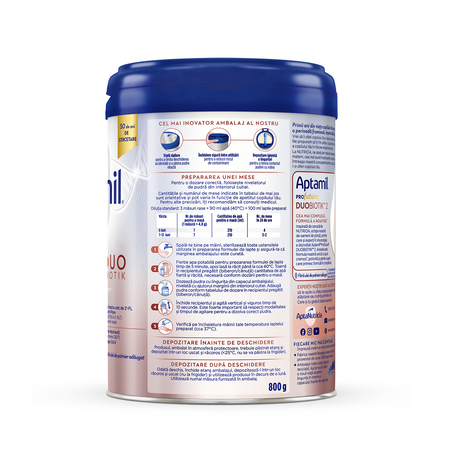 Lapte praf ProFutura DuoBiotik 2, 6-12 luni, 800 g, Aptamil 503411