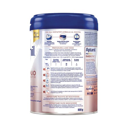 Lapte praf ProFutura DuoBiotik 2, 6-12 luni, 800 g, Aptamil 816674
