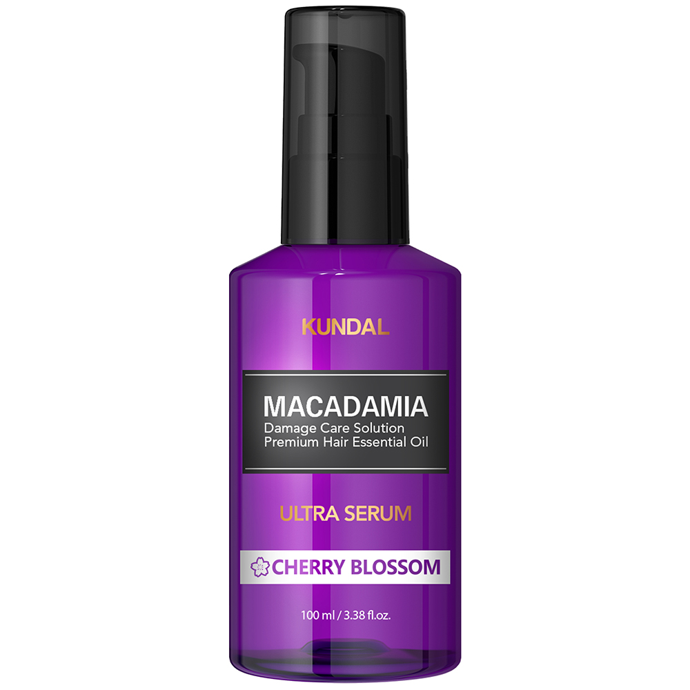 Serum pentru par cu Macadamia si aroma de flori de cires, 100 ml, Kundal