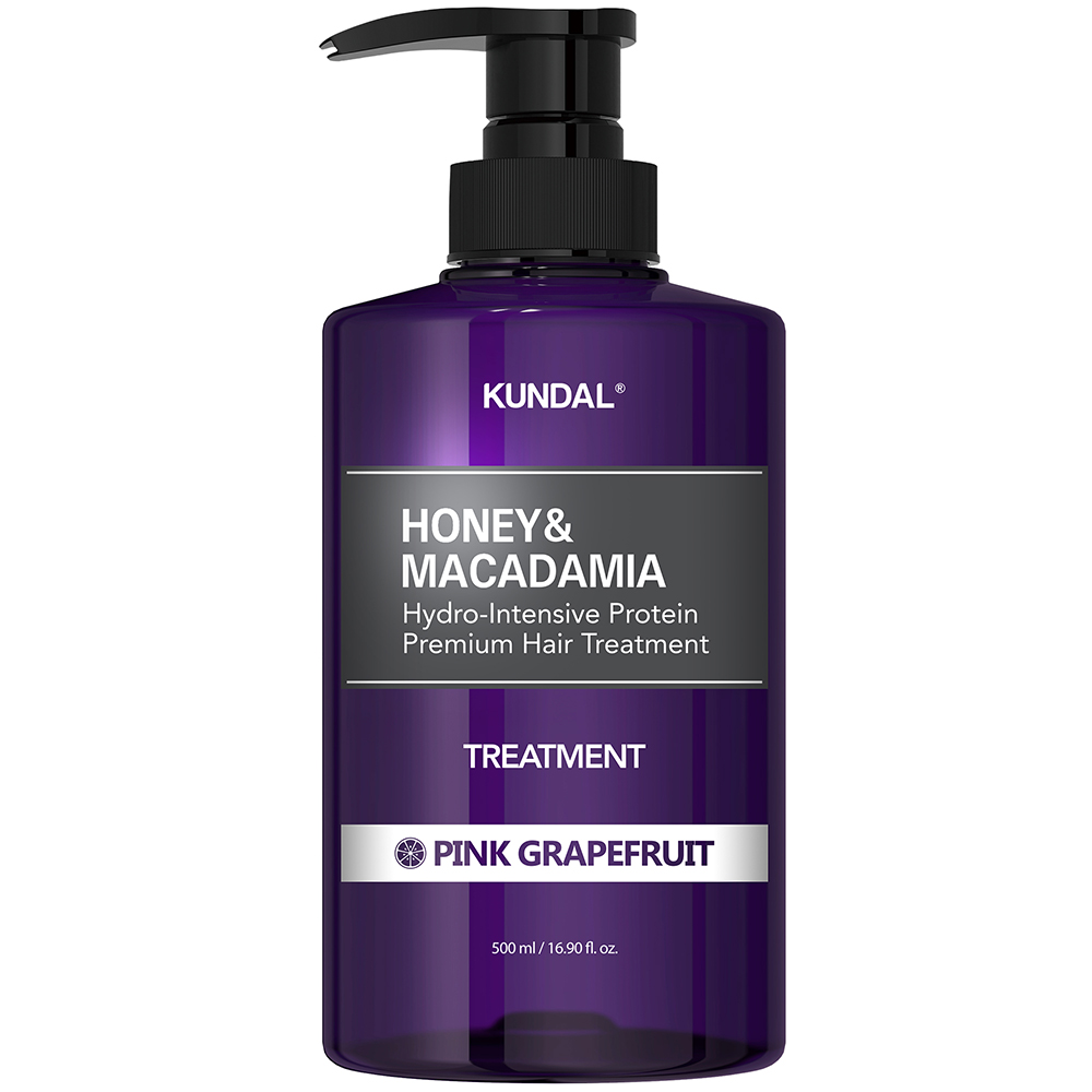 Tratament pentru par Honey & Macadamia cu aroma de grapefruit roz, 500 ml, Kudal