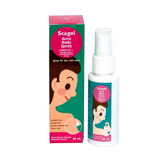 Spray pentru acneea de pe corp, spate si piept, 30 ml, Scagel