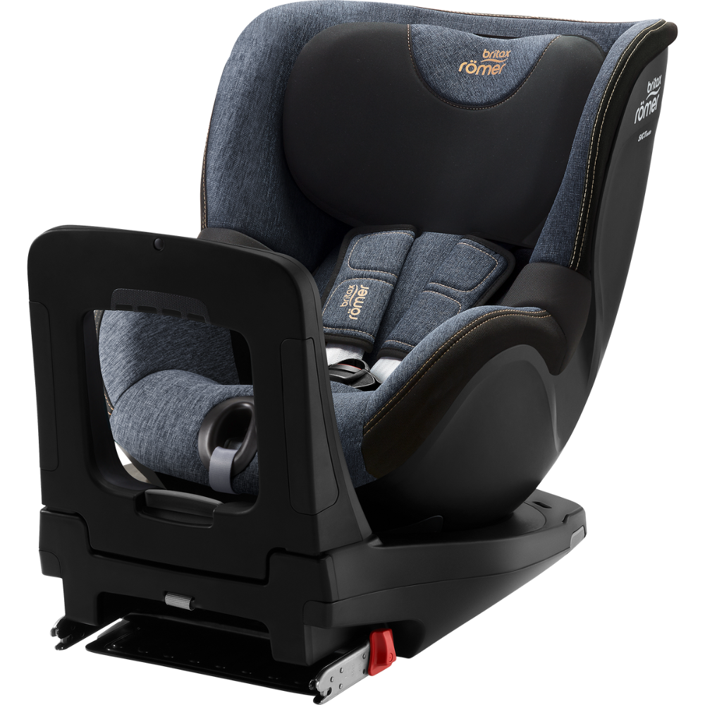 Scaun auto rotativ pentru copii cu baza isofix inclusa Dualfix 5Z, 61-105 cm, Blue Marble, Britax