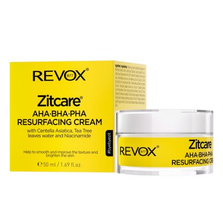 REVOX CREMA REGENERATOARE PENTRU FATA ZITCARE AHA BHA PHA 50 ML