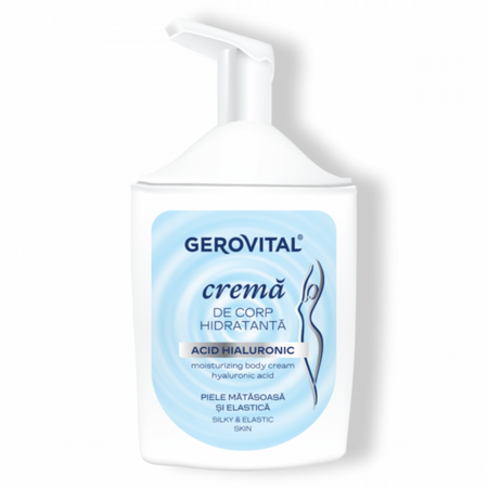 Crema de corp hidratanta cu Acid Hialuronic, 300 ml, Gerovital