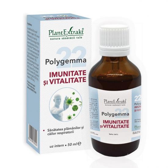 Polygemma 22 Imunitate si Vitalitate, 50 ml, Plant Extrakt