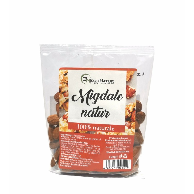 Migdale natur, 100 g, EcoNatur