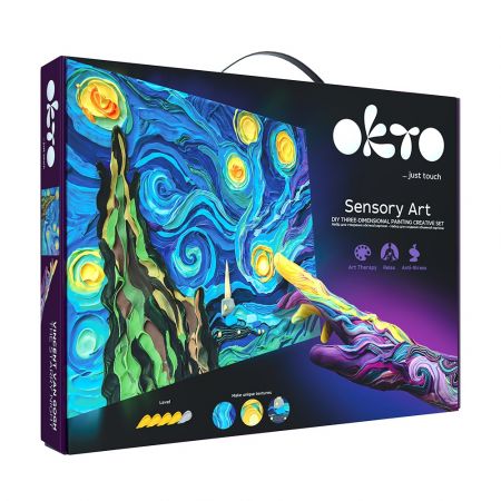 Set creativ Sensory Starry night, 30 x 40 cm, Okto