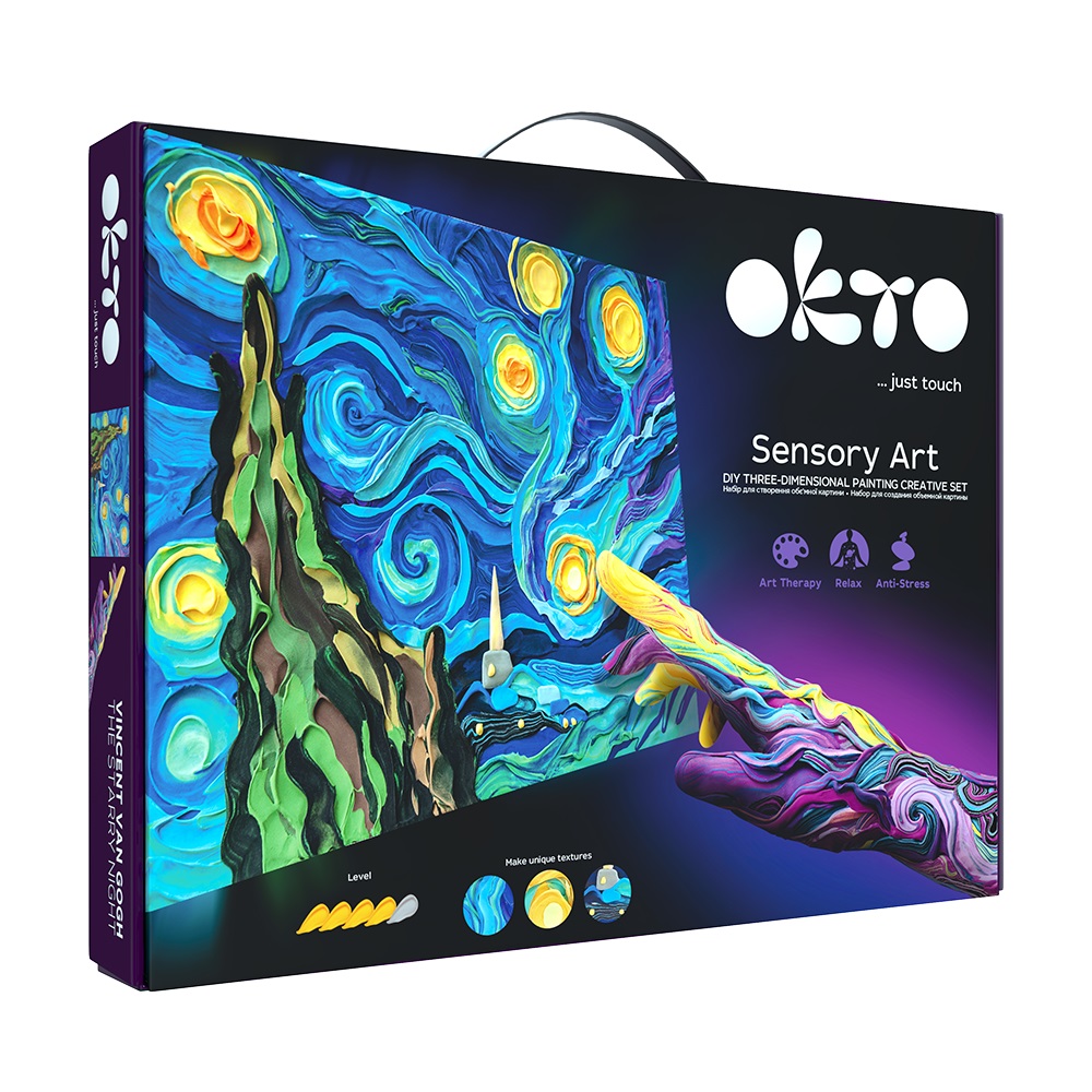 Set creativ Sensory Art Starry Night, 30 x 40 cm, Okto