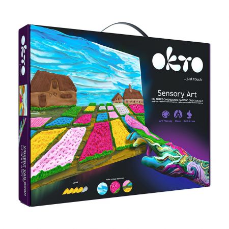 Set creativ Sensory Art Flower beds in Holland, 30 x 40 cm, Okto