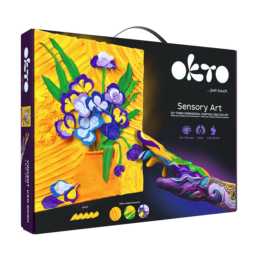 Set creativ Sensory Art Irises, 30 x 40 cm, Okto