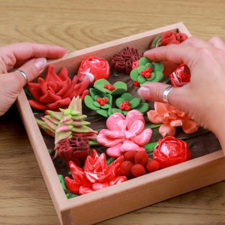 Set creatie Succulents Wood&Craft, 21 x 21 cm, +12 ani, Passion, Okto 579587