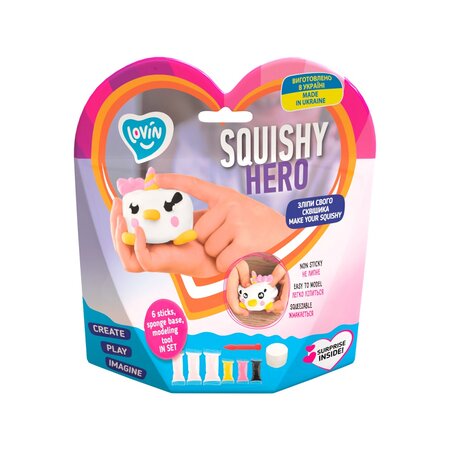 Set cu argila usoara pentru modelaj Lovin'do Air Clay Squishy Hero, +3 ani, Teensy-Weensy, Okto 579647