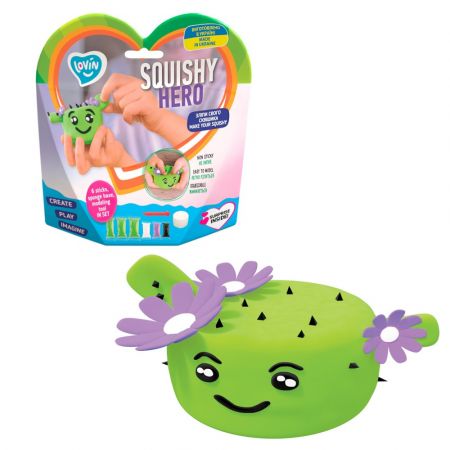 Set cu argila usoara pentru modelaj Air Clay Lovin Squishy Hero