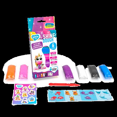 Set plastilina  Shine Lovin'Do, +3 ani, 6 Culori, Okto 579696
