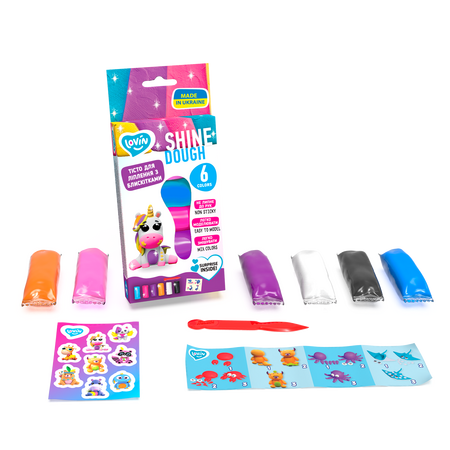 Set plastilina  Shine Lovin'Do, +3 ani, 6 Culori, Okto 579696