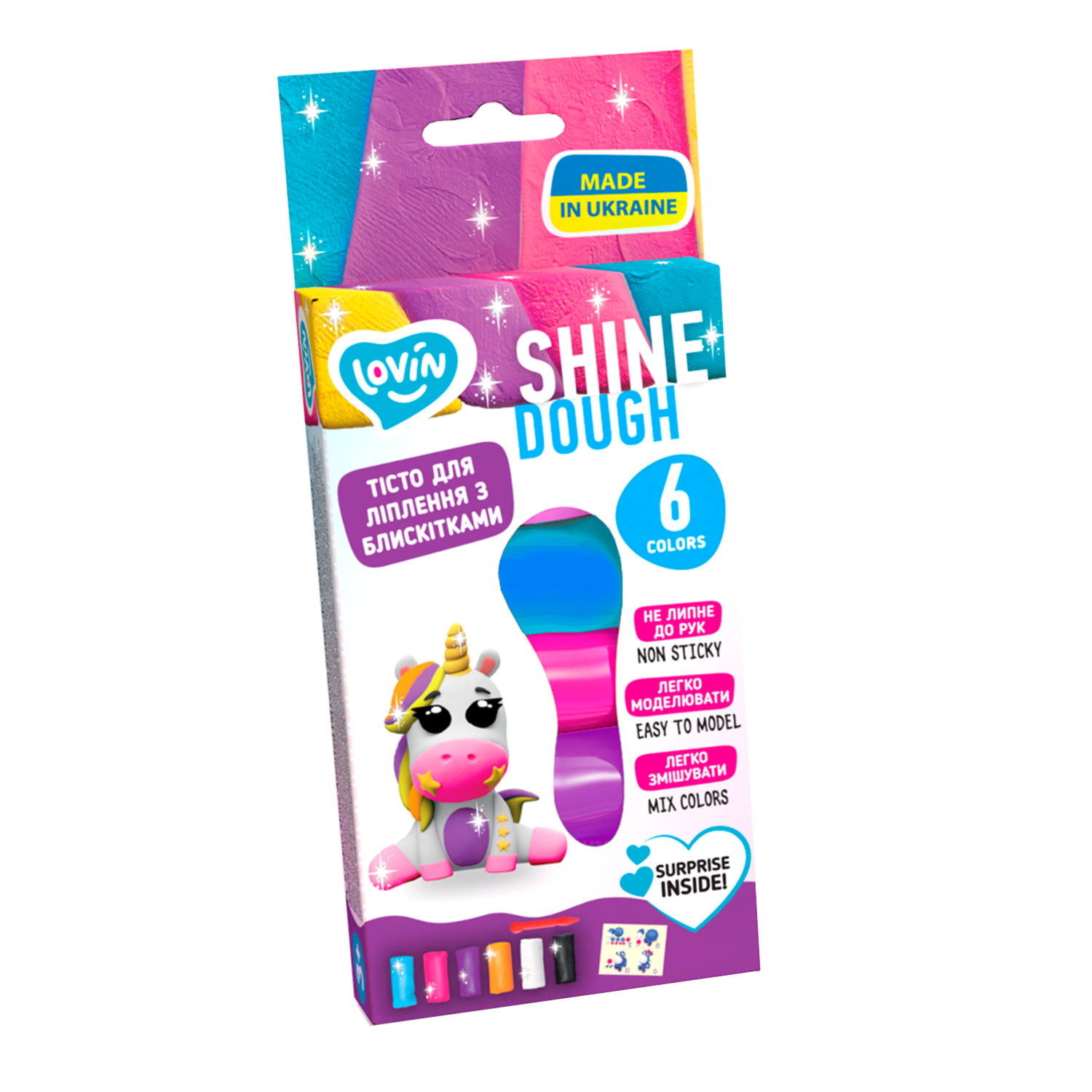 Set plastilina  Shine Lovin'Do, +3 ani, 6 Culori, Okto