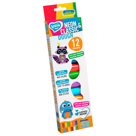 Set plastilina Lovin'Do, 12 Culori, Classic, Okto