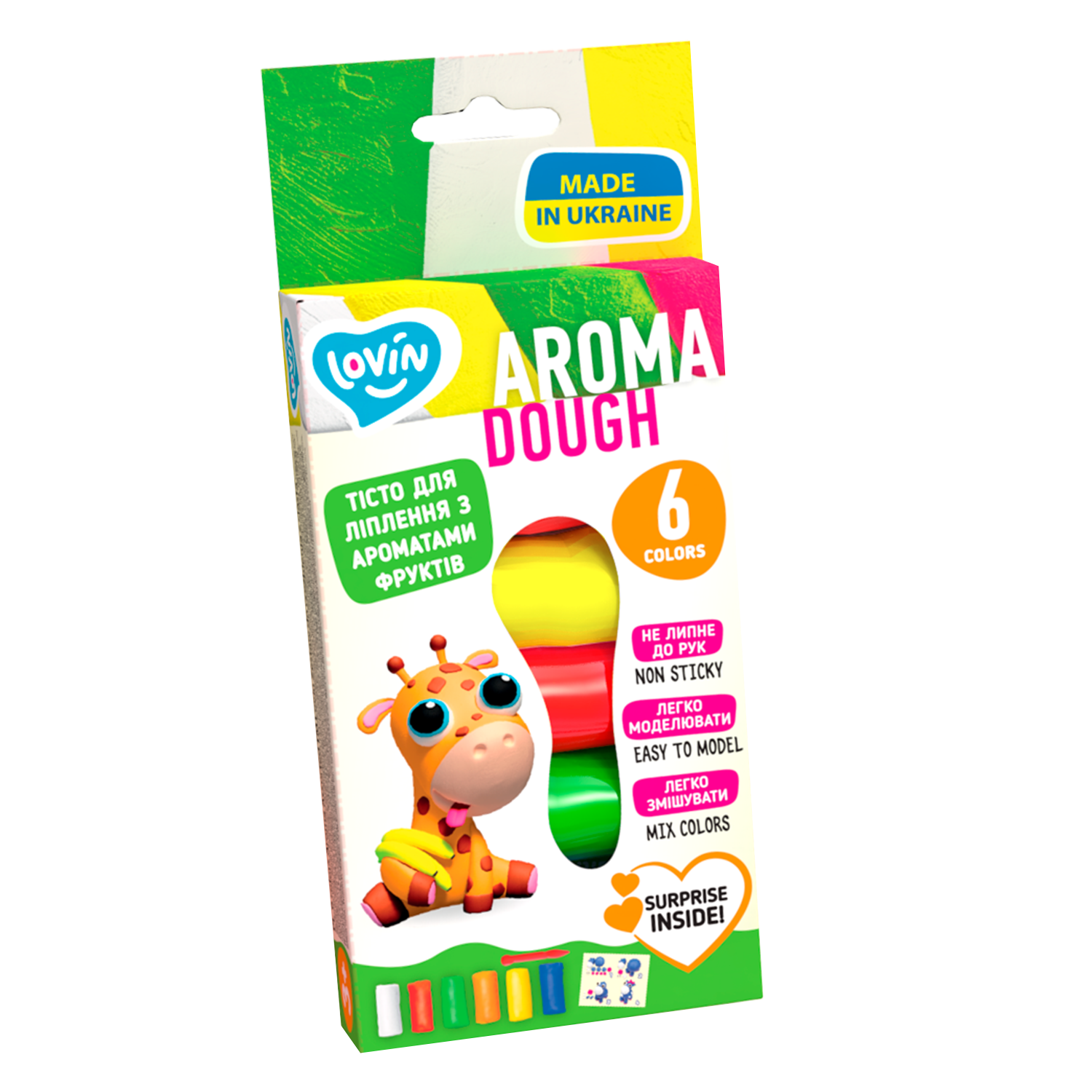 Plastilina Aroma Lovin'Do, +3 ani, 6 culori, Okto