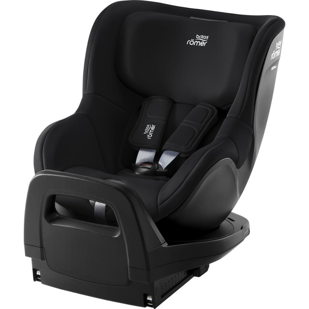 Scaun auto rotativ pentru copii cu baza inclusa Dualfix Pro M i-Size, 61-105 cm, Space Black, Britax