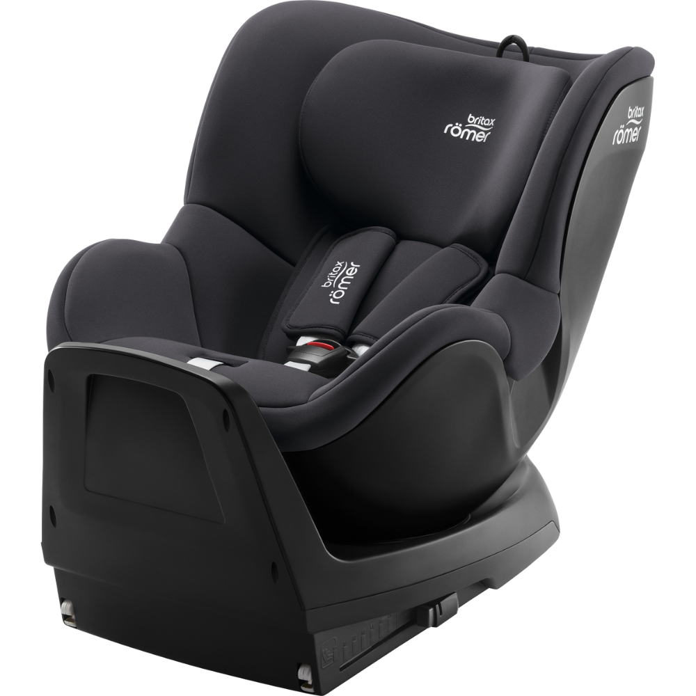 Scaun auto rotativ pentru copii cu baza inclusa Dualfix M Plus i-size, 61-105 cm, Midnight Grey, Britax