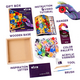 Set de modelaj in rama de lemn Wood & Craft, 21 x 21 cm, +12 ani, Flowers 1, Okto 580224